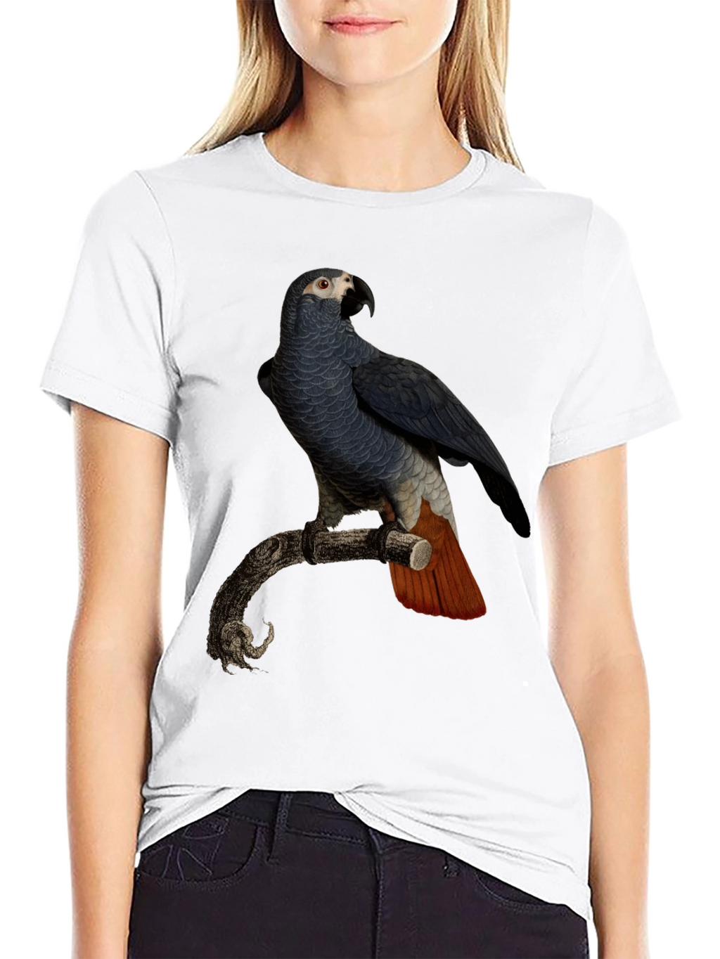 Parrot Graphic T-Shirt - Mens Black Tee
