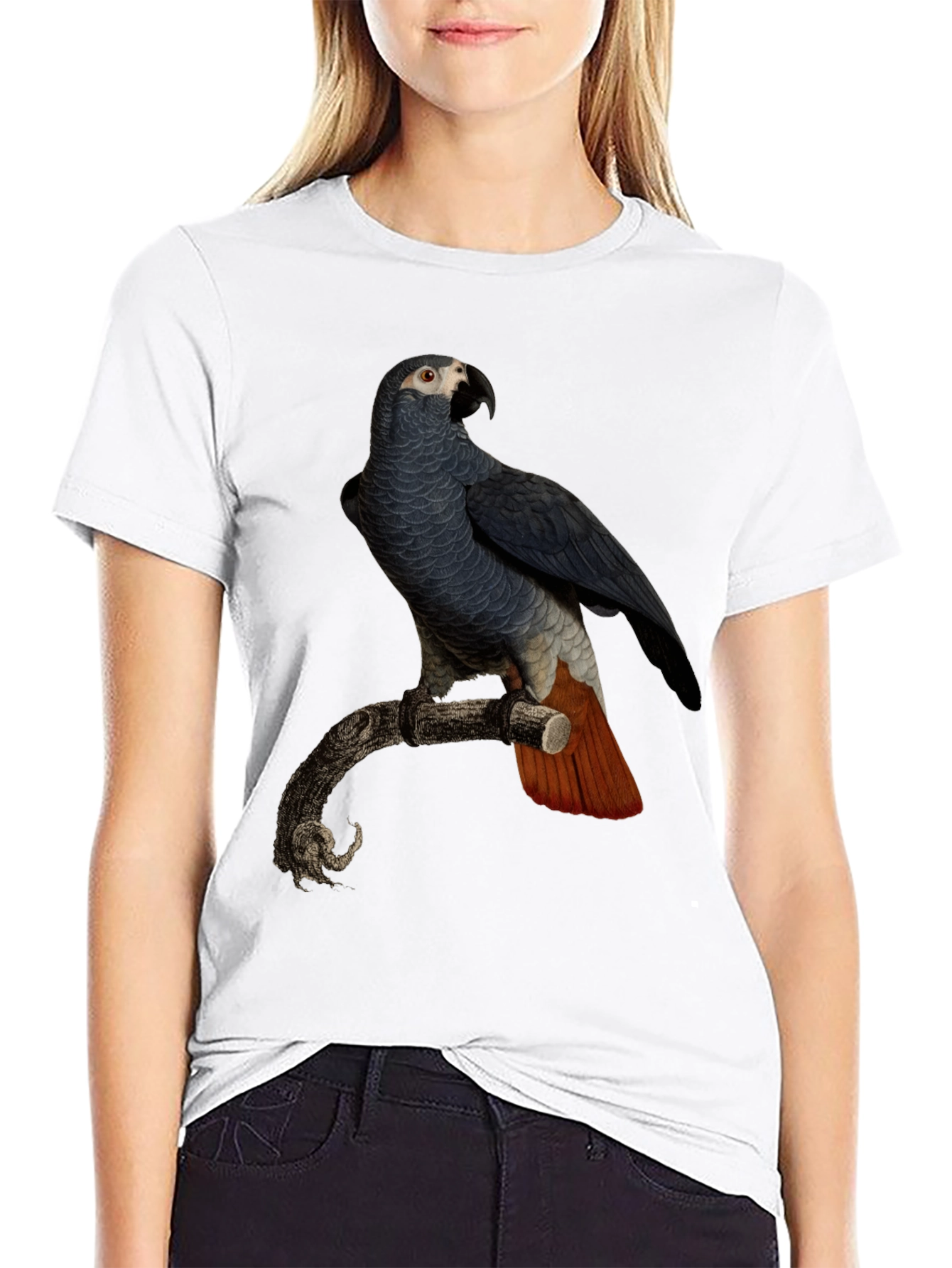 Parrot Graphic T-Shirt - Mens Black Tee