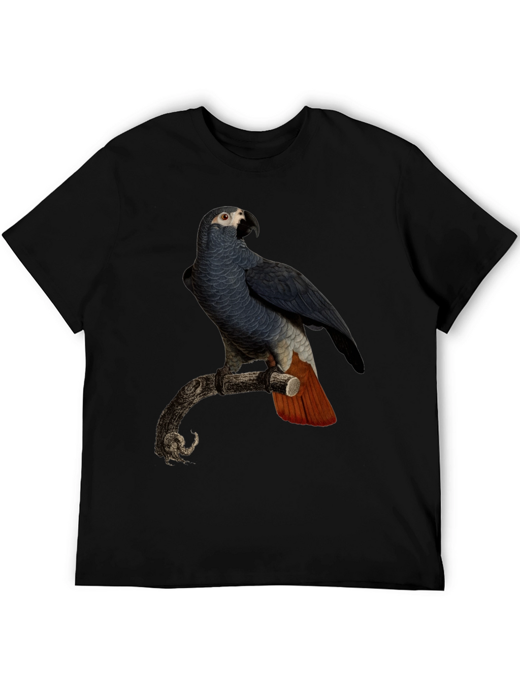 Parrot Graphic T-Shirt - Mens Black Tee