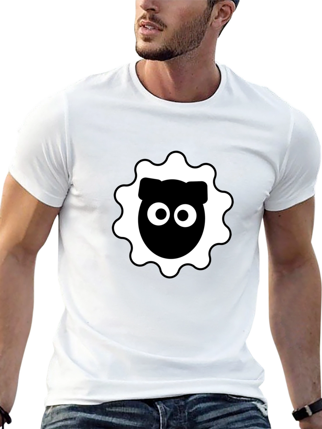 Black Sheep Graphic Tee - Round Eye Design