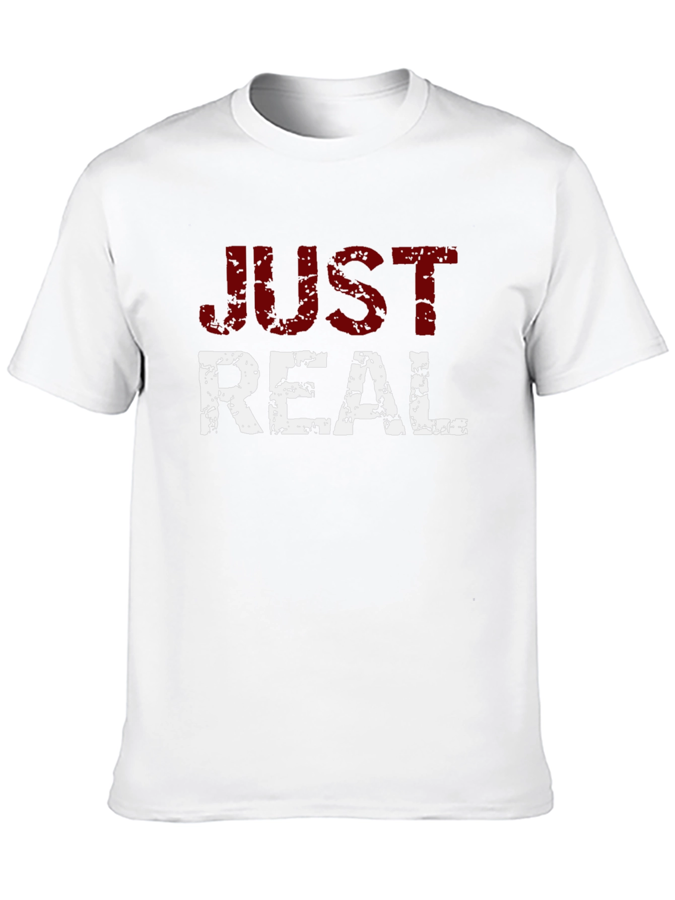 Just Real Distressed Graphic T-Shirt