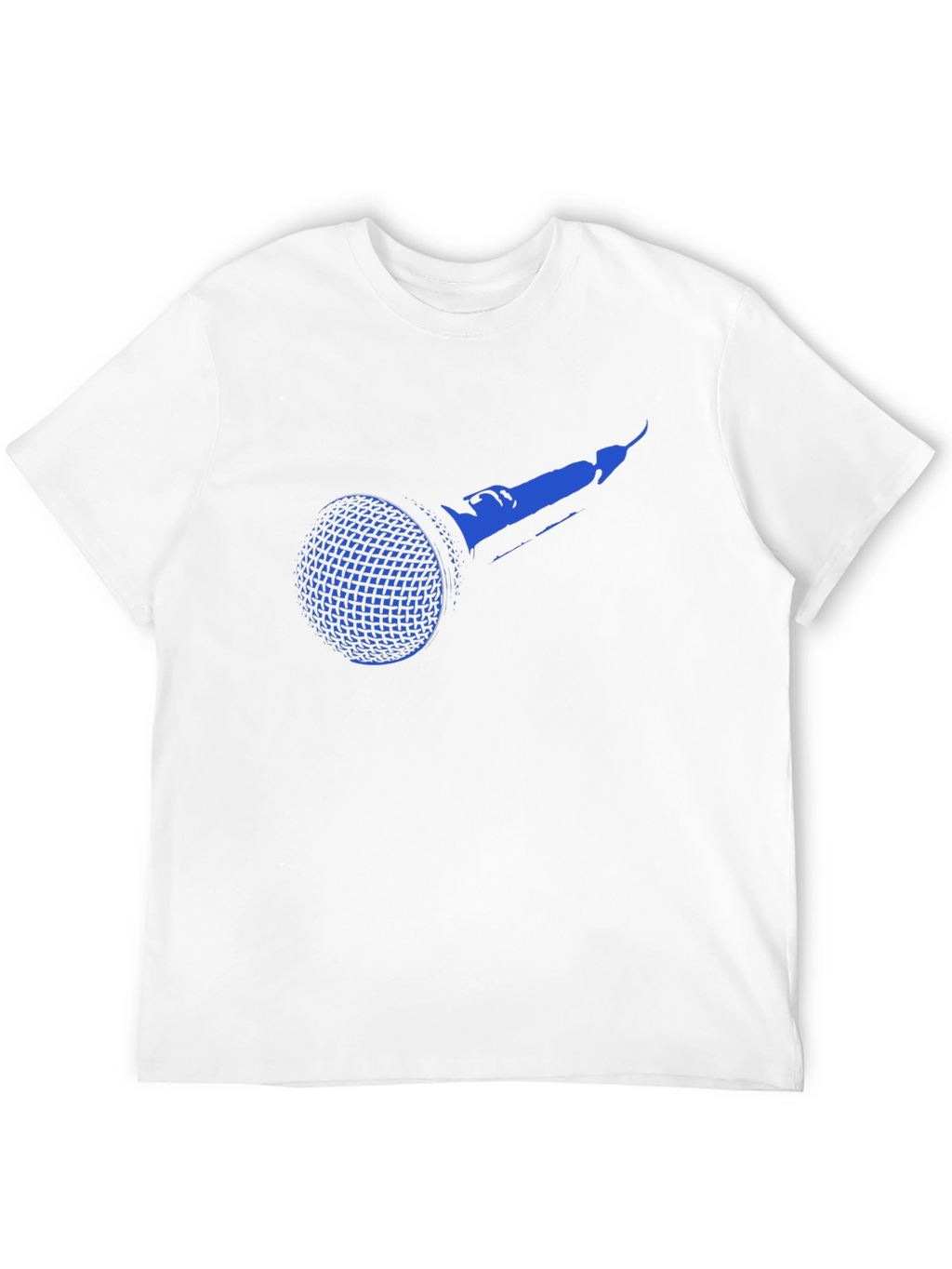 Blue Microphone Graphic Black T-Shirt