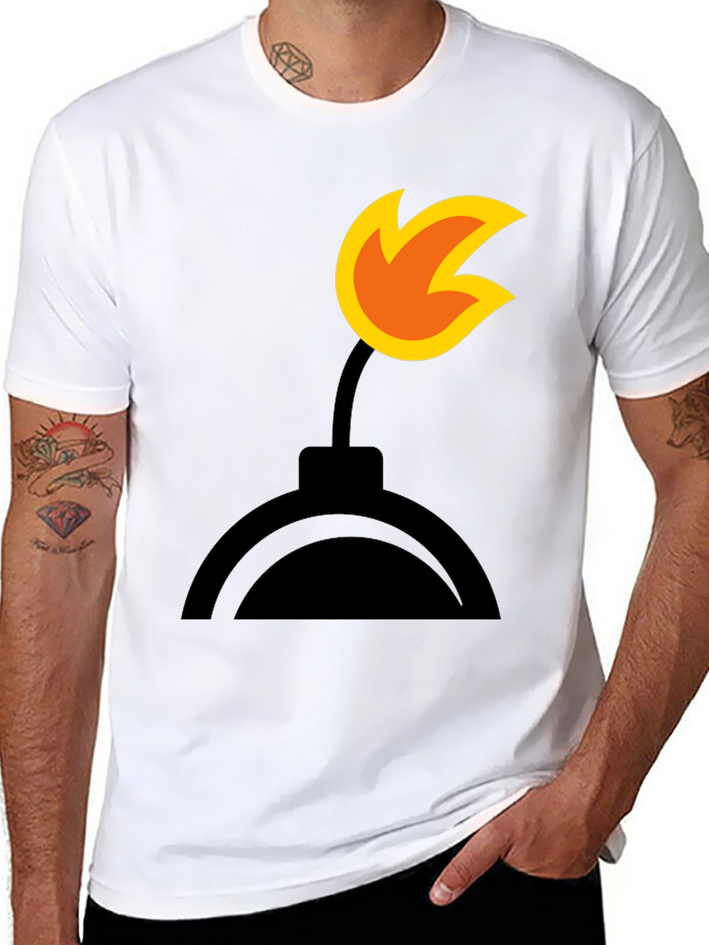 Bomb Graphic Black T-Shirt