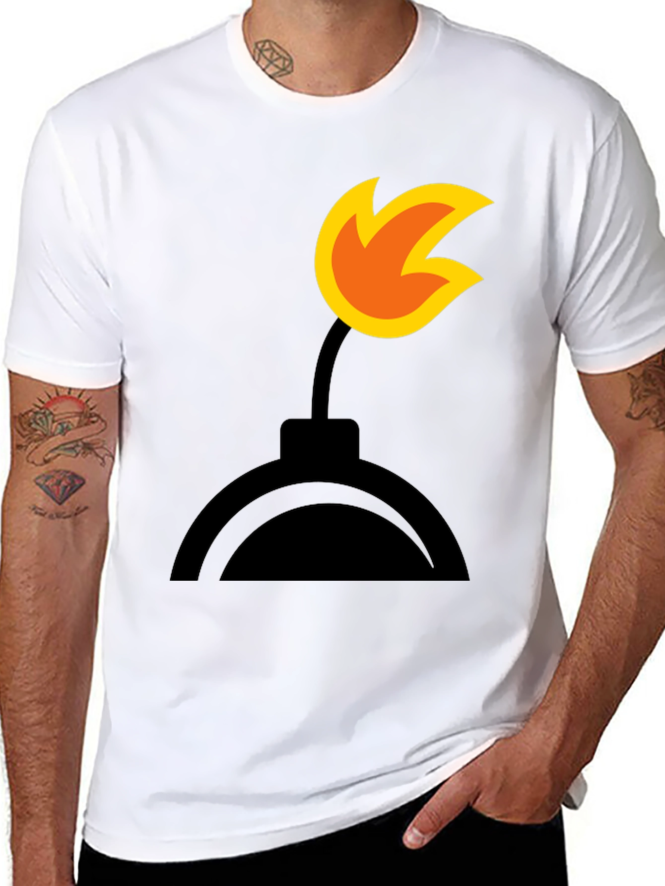 Bomb Graphic Black T-Shirt