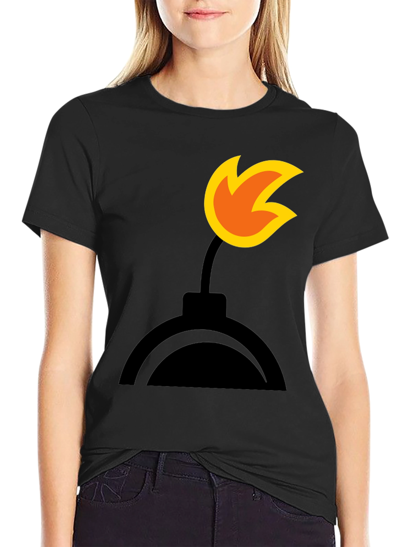 Bomb Graphic Black T-Shirt