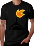Bomb Graphic Black T-Shirt