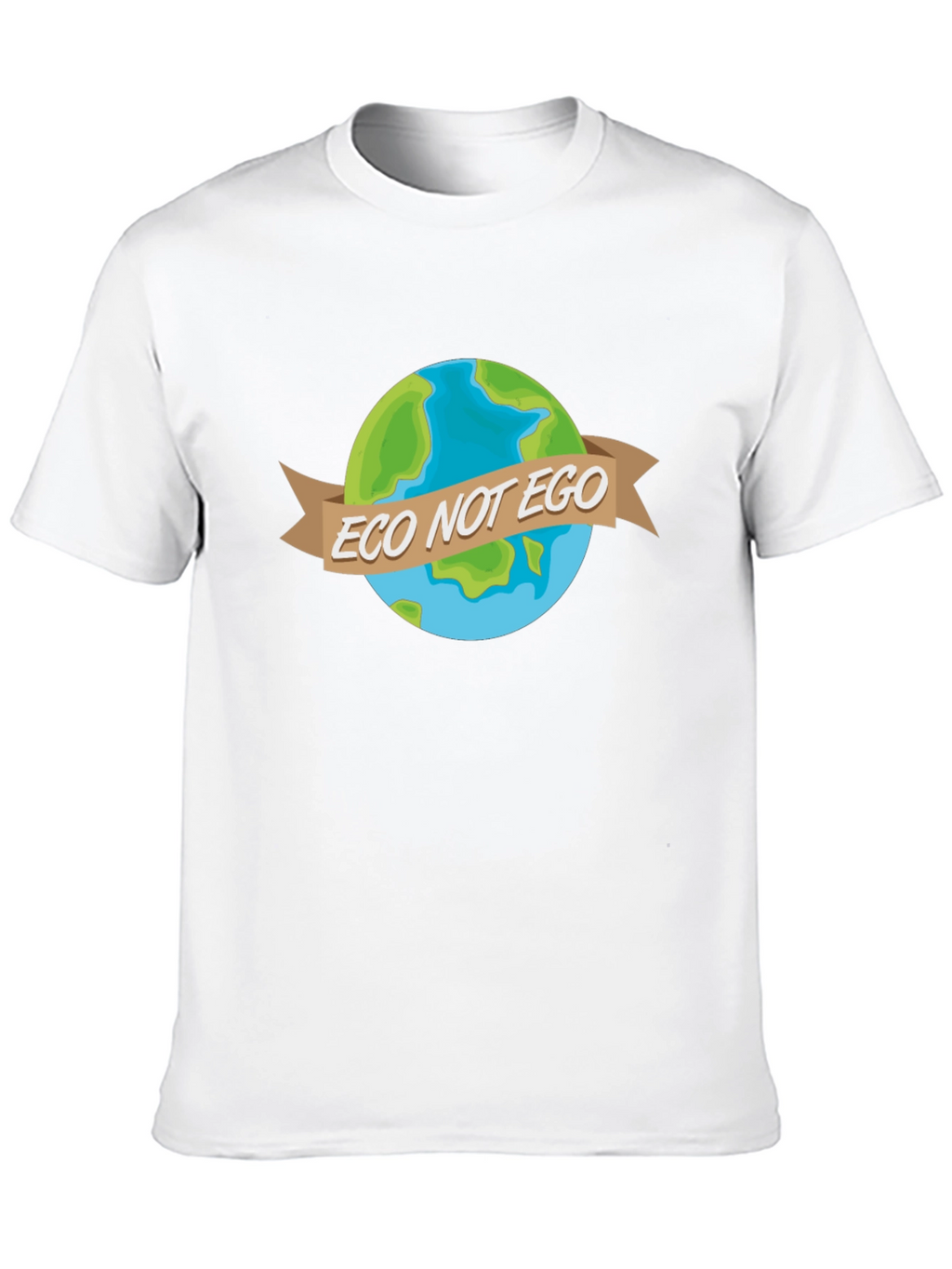 Eco Not Ego Earth Graphic Tee - Black