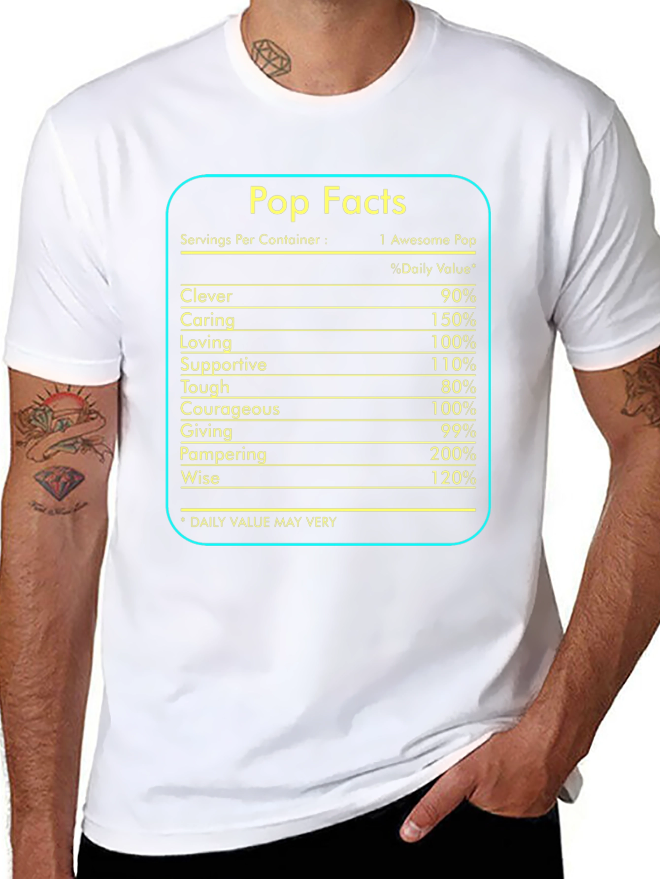 Awesome Pop Facts Graphic T-Shirt
