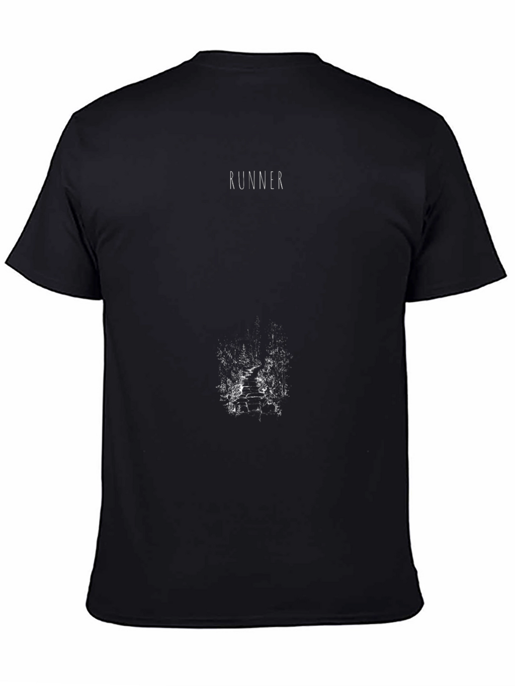 Runner Black Graphic Tee