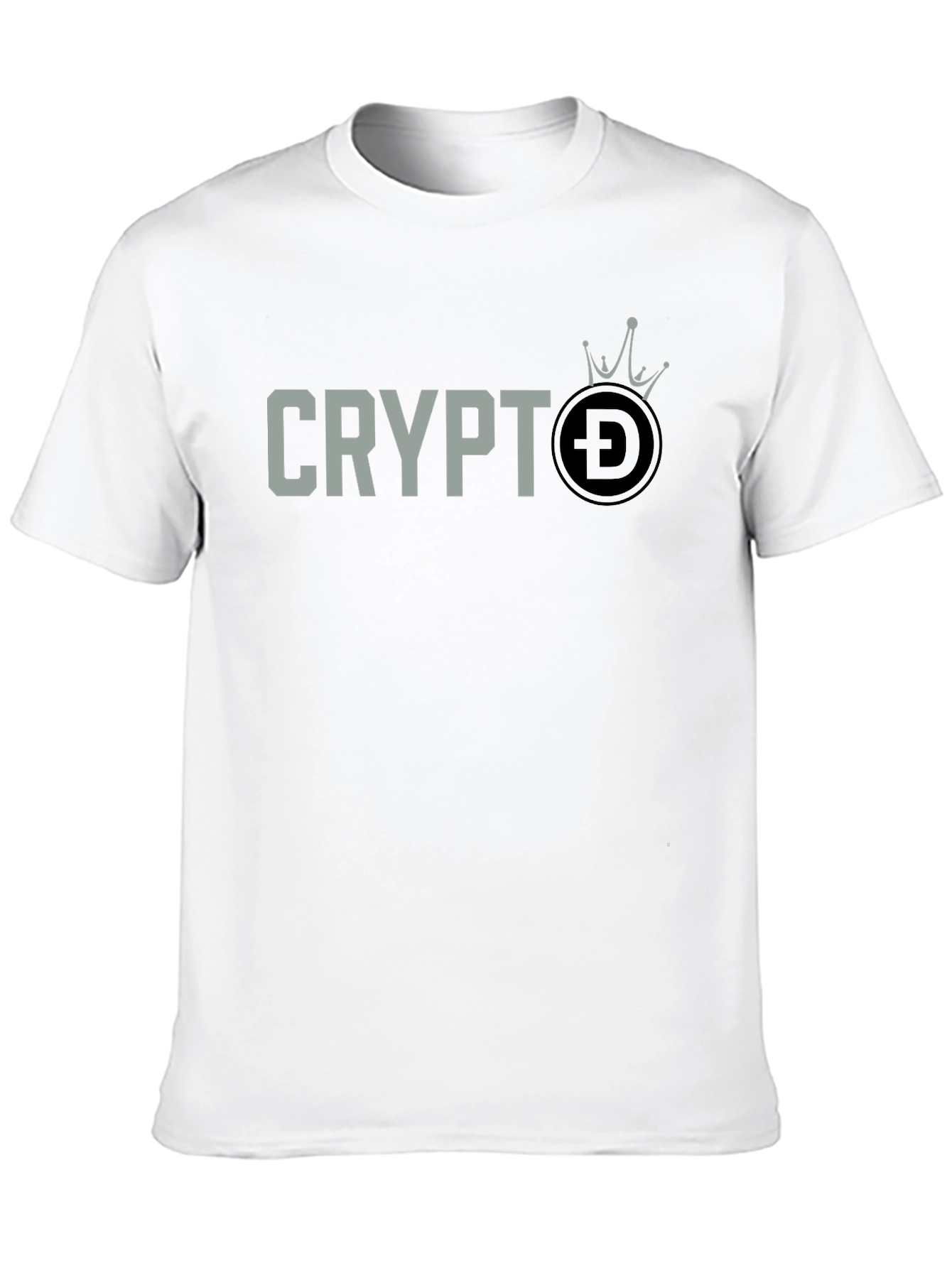 Crypto DOGE Crown T-Shirt - Black Graphic Tee