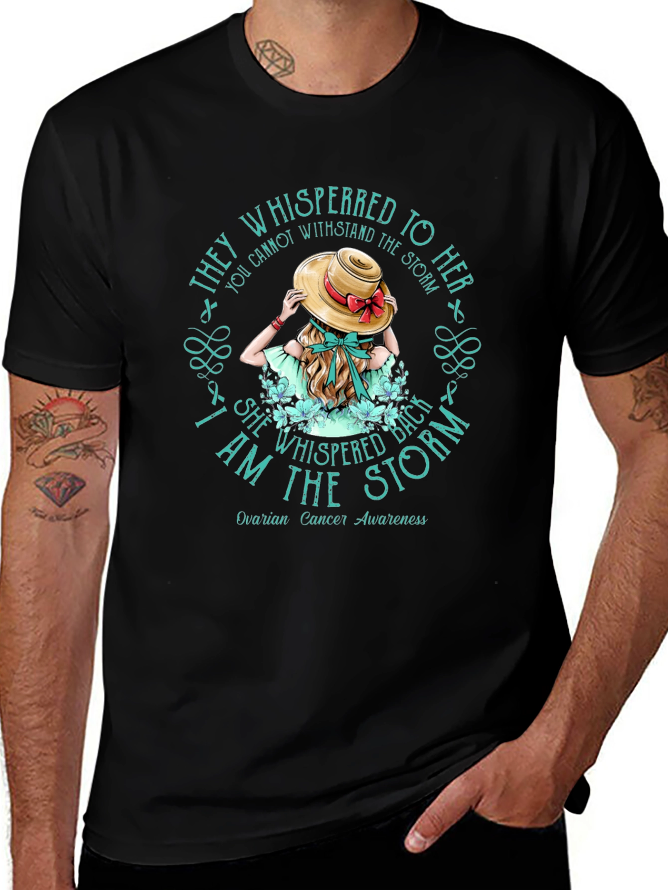 Ovarian Cancer Awareness Tee - I am the Storm T-Shirt
