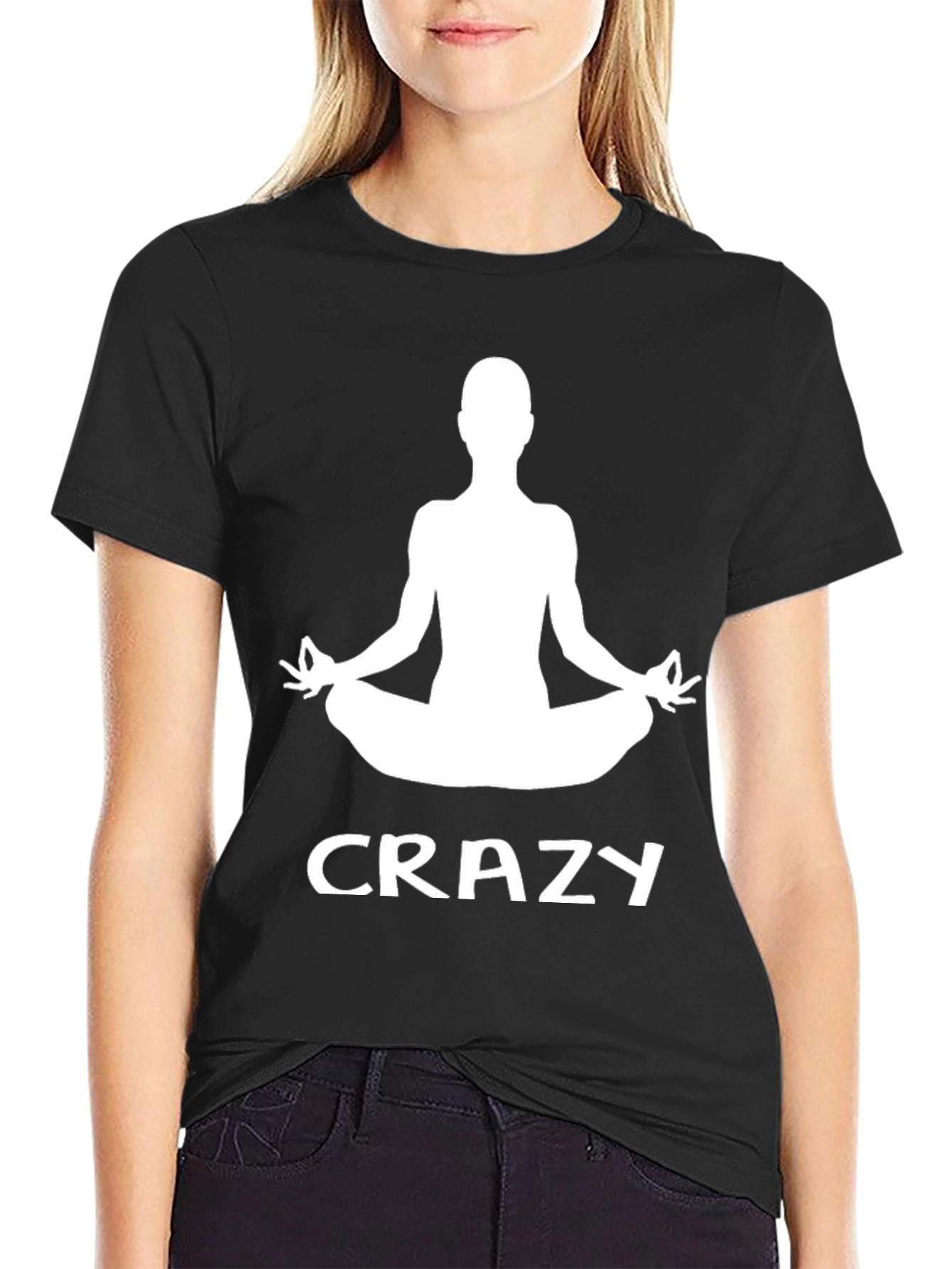 Crazy Yoga Meditation Graphic T-Shirt
