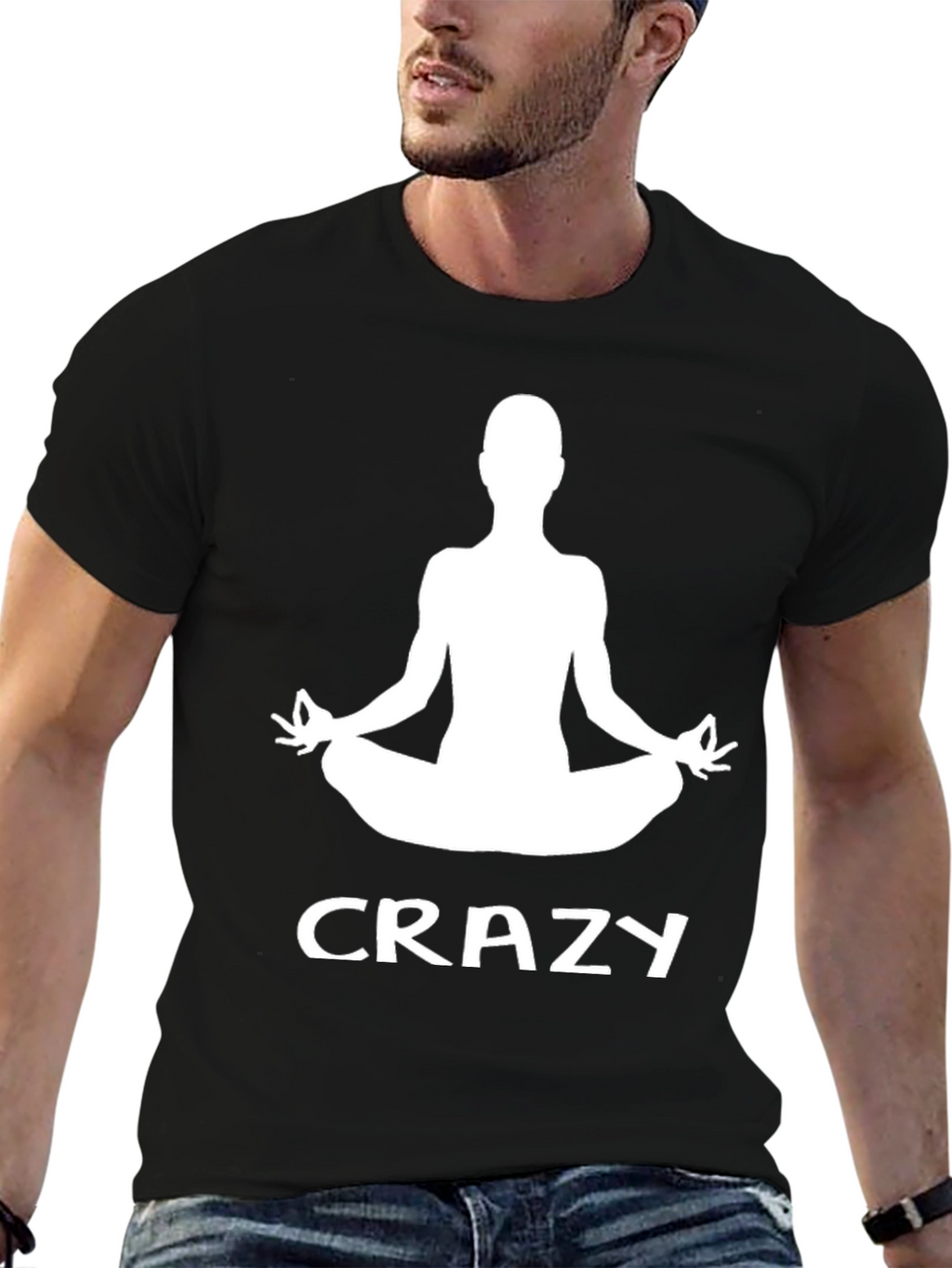 Crazy Yoga Meditation Graphic T-Shirt