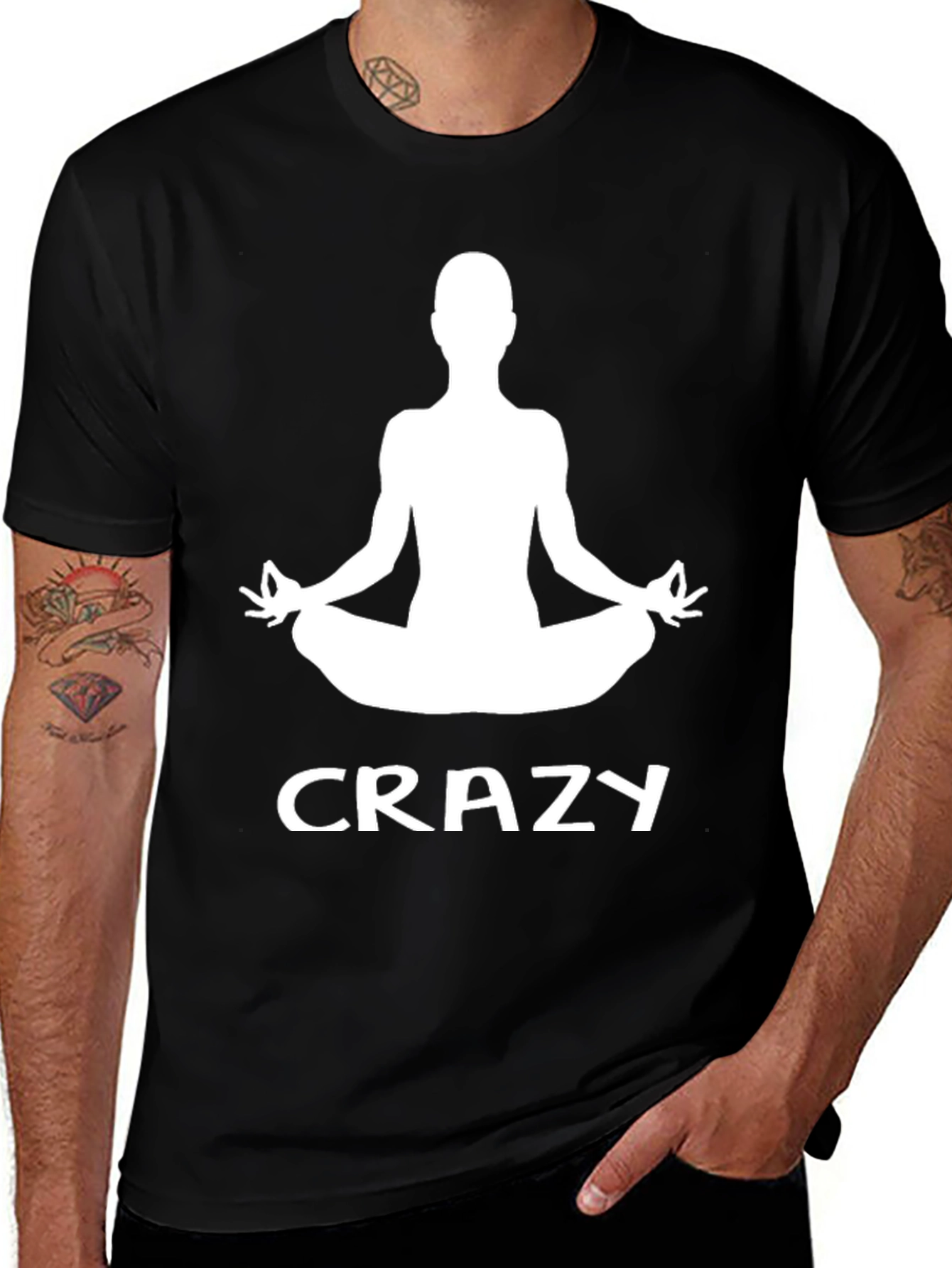 Crazy Yoga Meditation Graphic T-Shirt