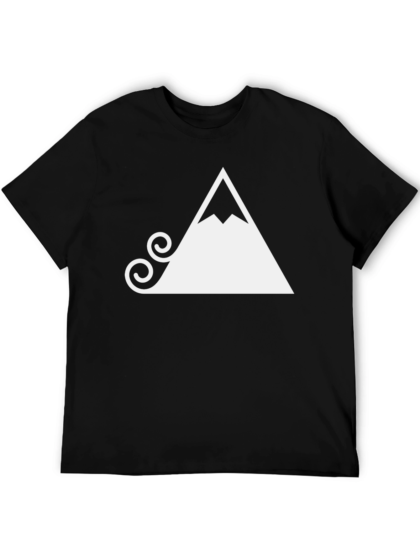 Mountain Graphic Tee - Black Stylish