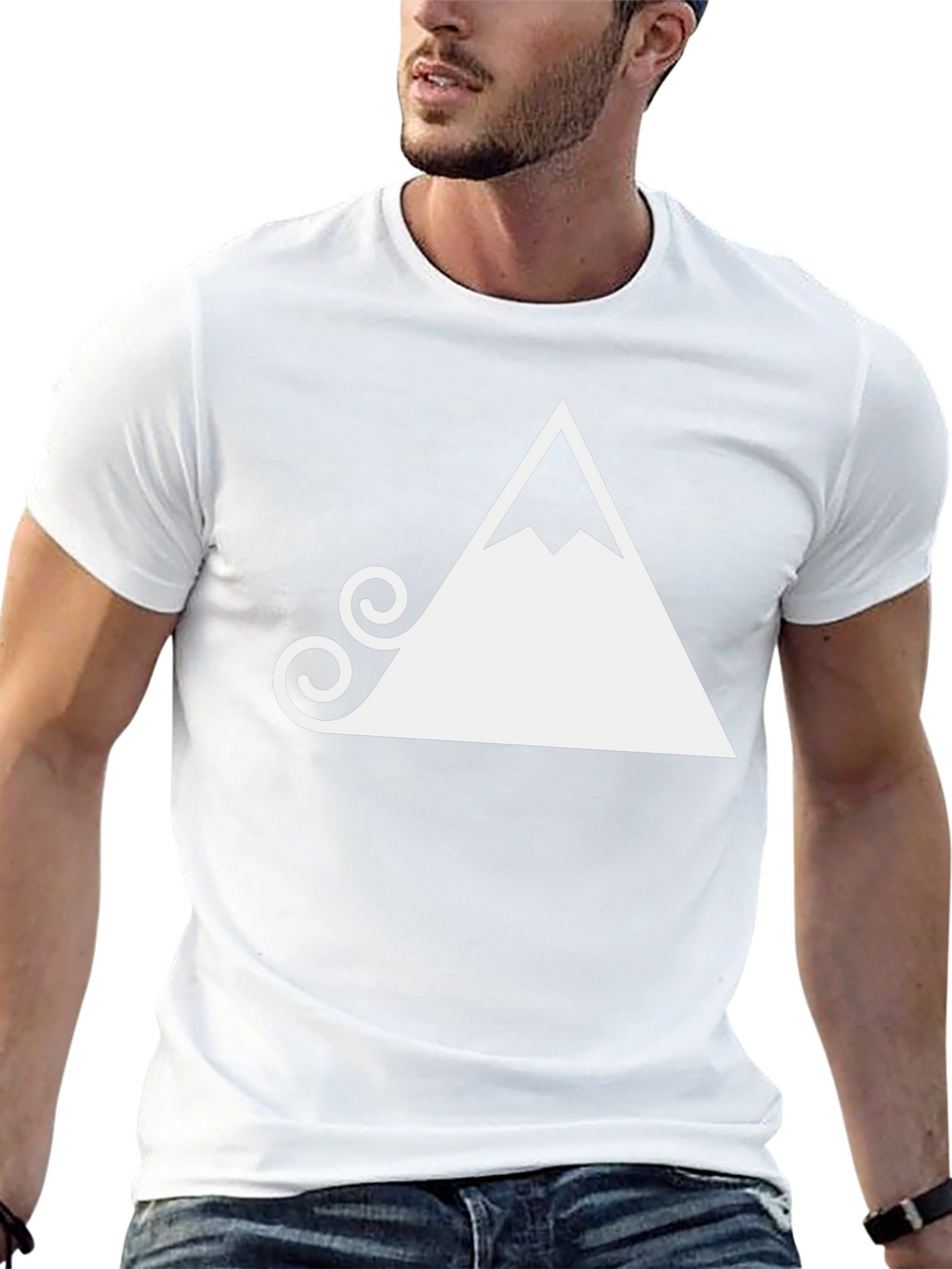 Mountain Graphic Tee - Black Stylish