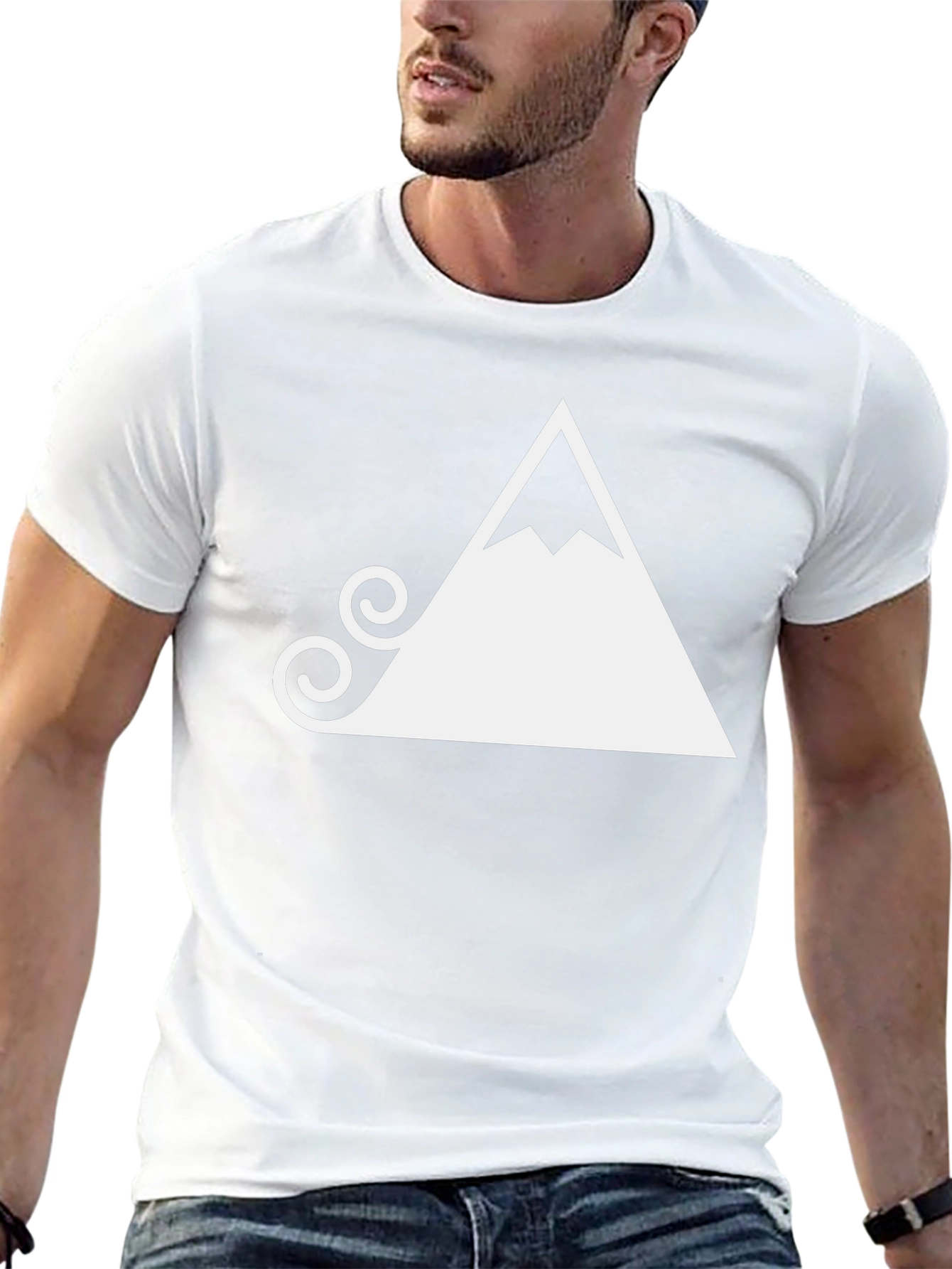 Mountain Graphic Tee - Black Stylish