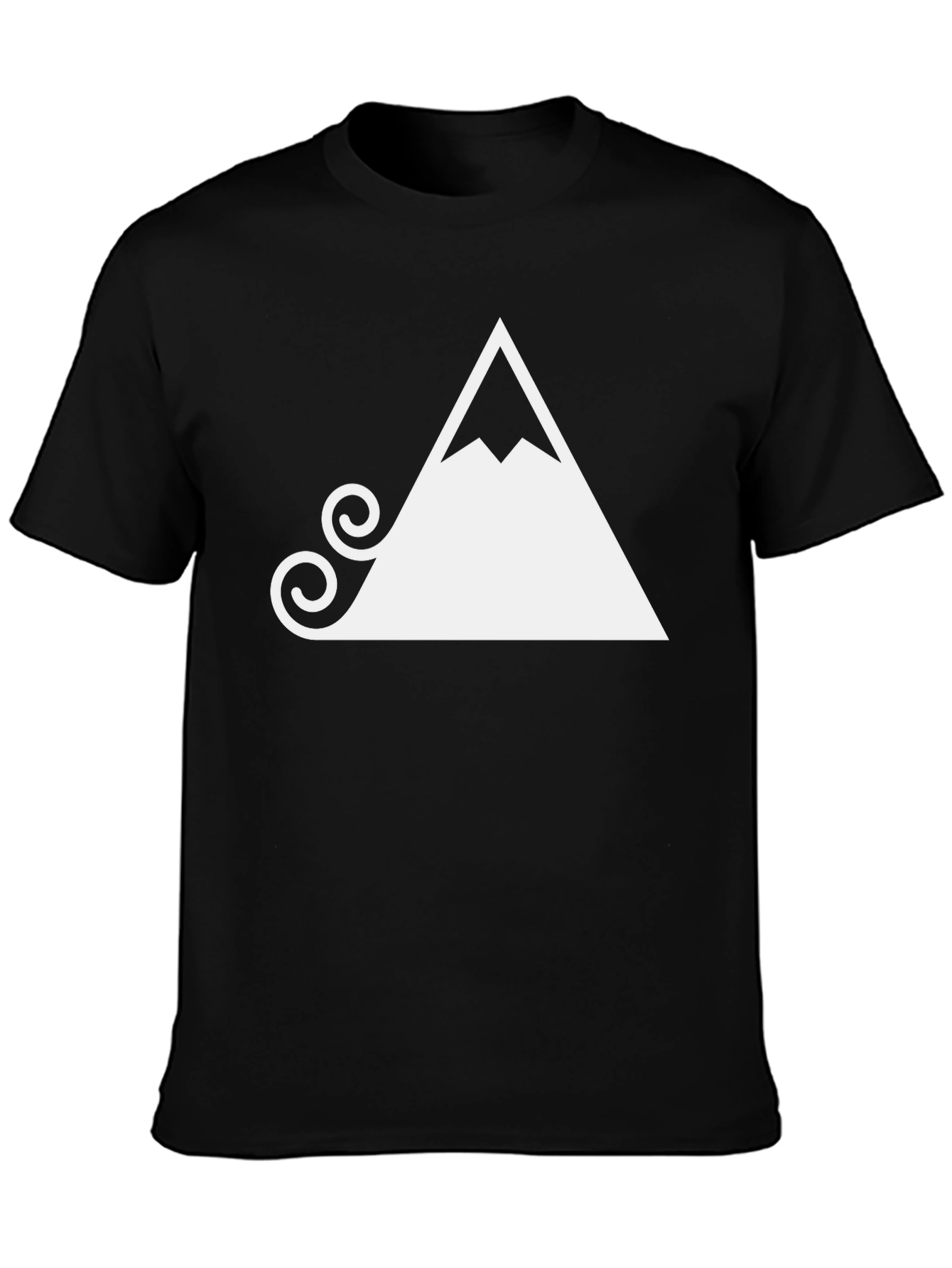 Mountain Graphic Tee - Black Stylish