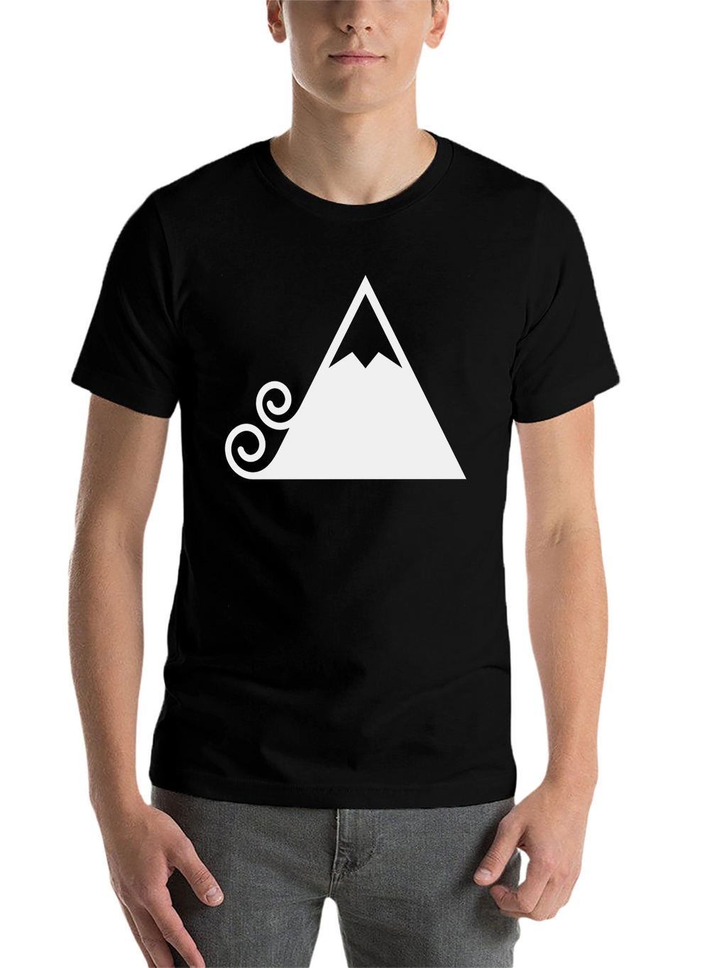 Mountain Graphic Tee - Black Stylish
