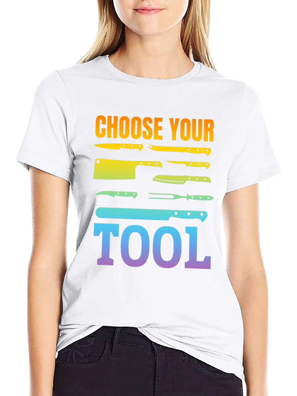 Choose Your Tool Knife T-Shirt - Culinary Chef Gift