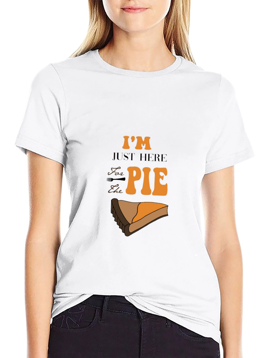 Im Just Here for the Pie Graphic T-Shirt