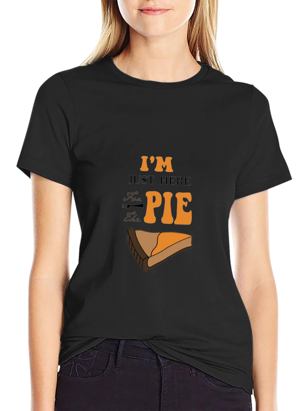 Im Just Here for the Pie Graphic T-Shirt