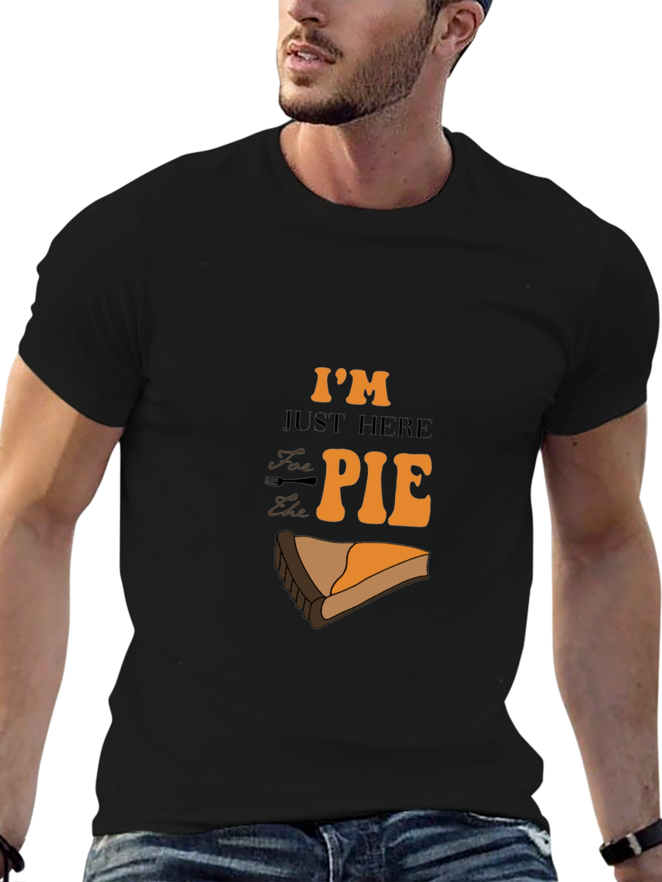 Im Just Here for the Pie Graphic T-Shirt