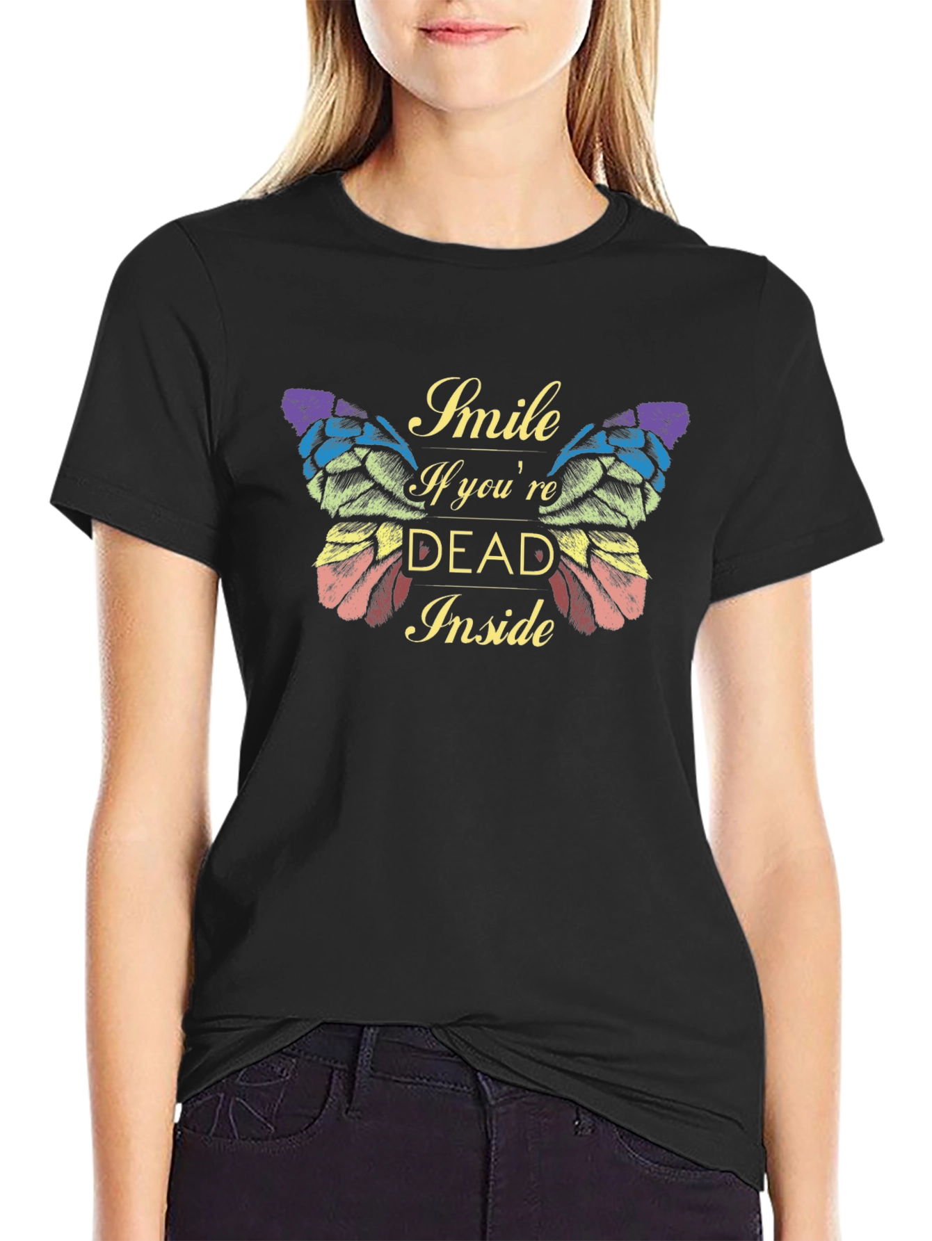 Smile If Youre Dead Inside Graphic Tee