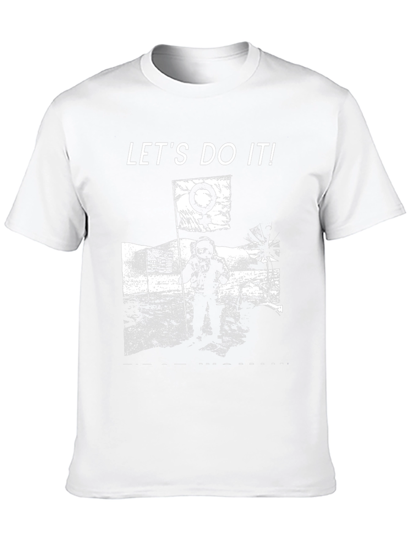 Lets Do It! Moon Landing Graphic T-Shirt