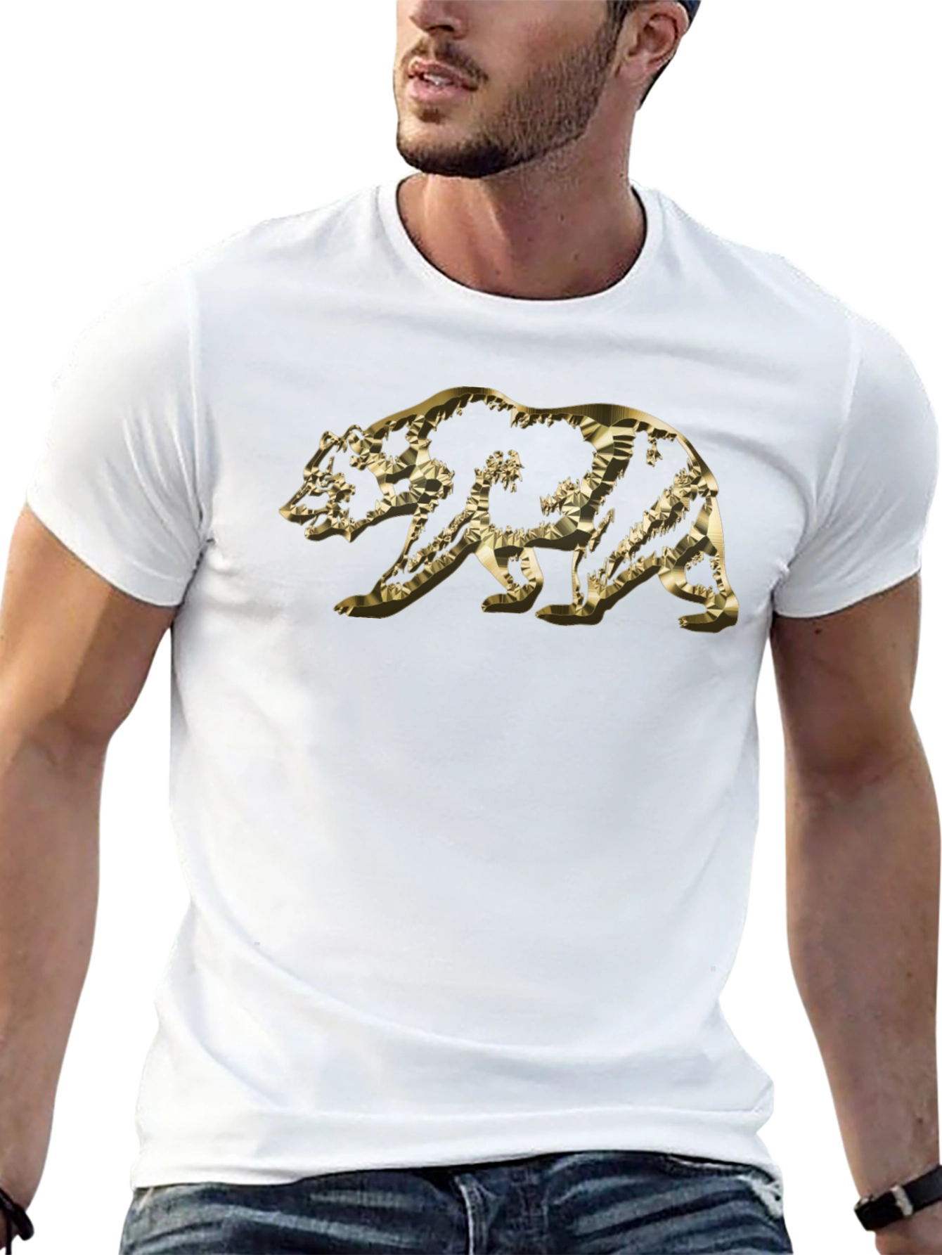 Golden Bear Graphic Tee - Modern Style