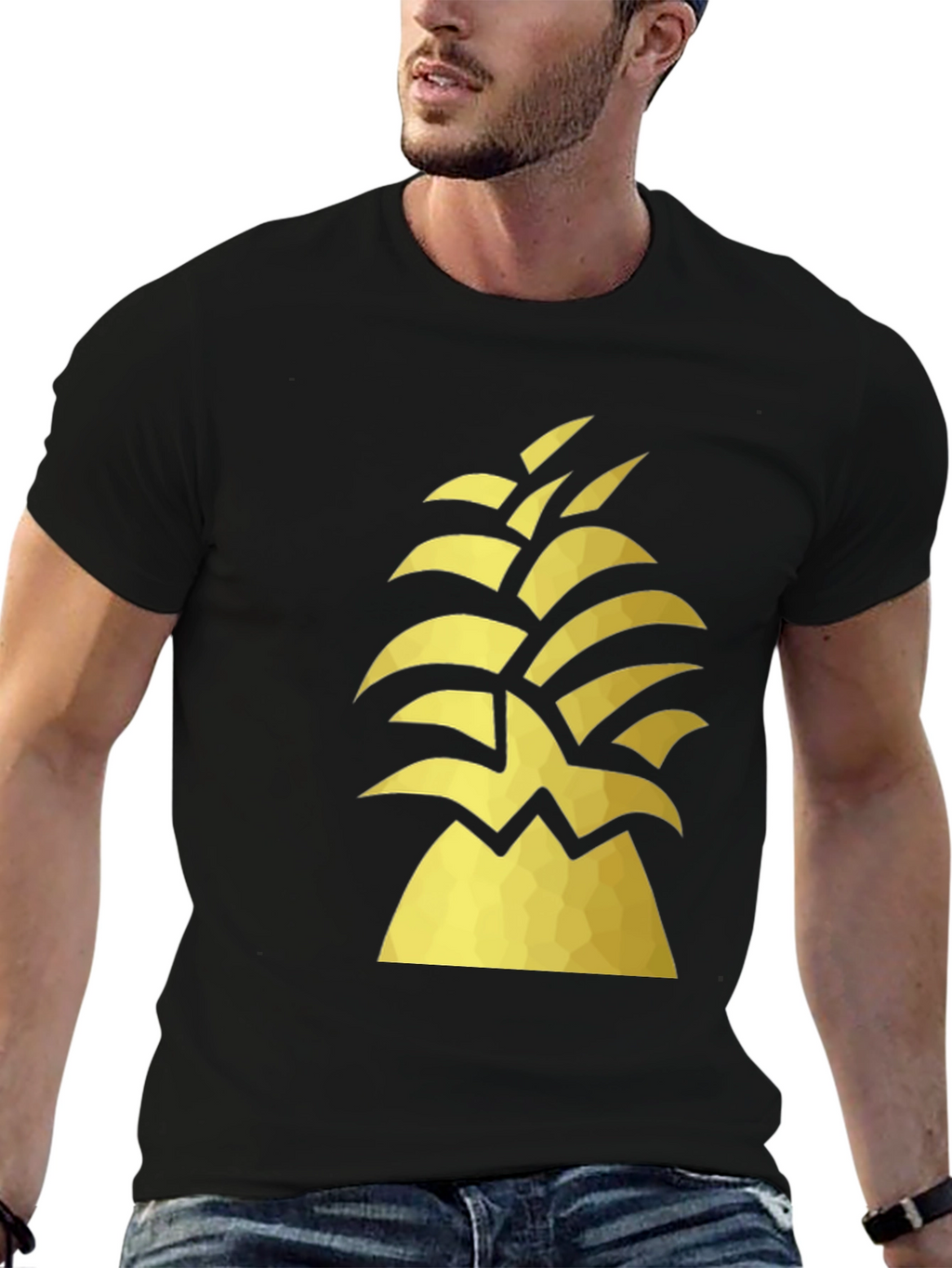 Geometric Pineapple Graphic Tee
