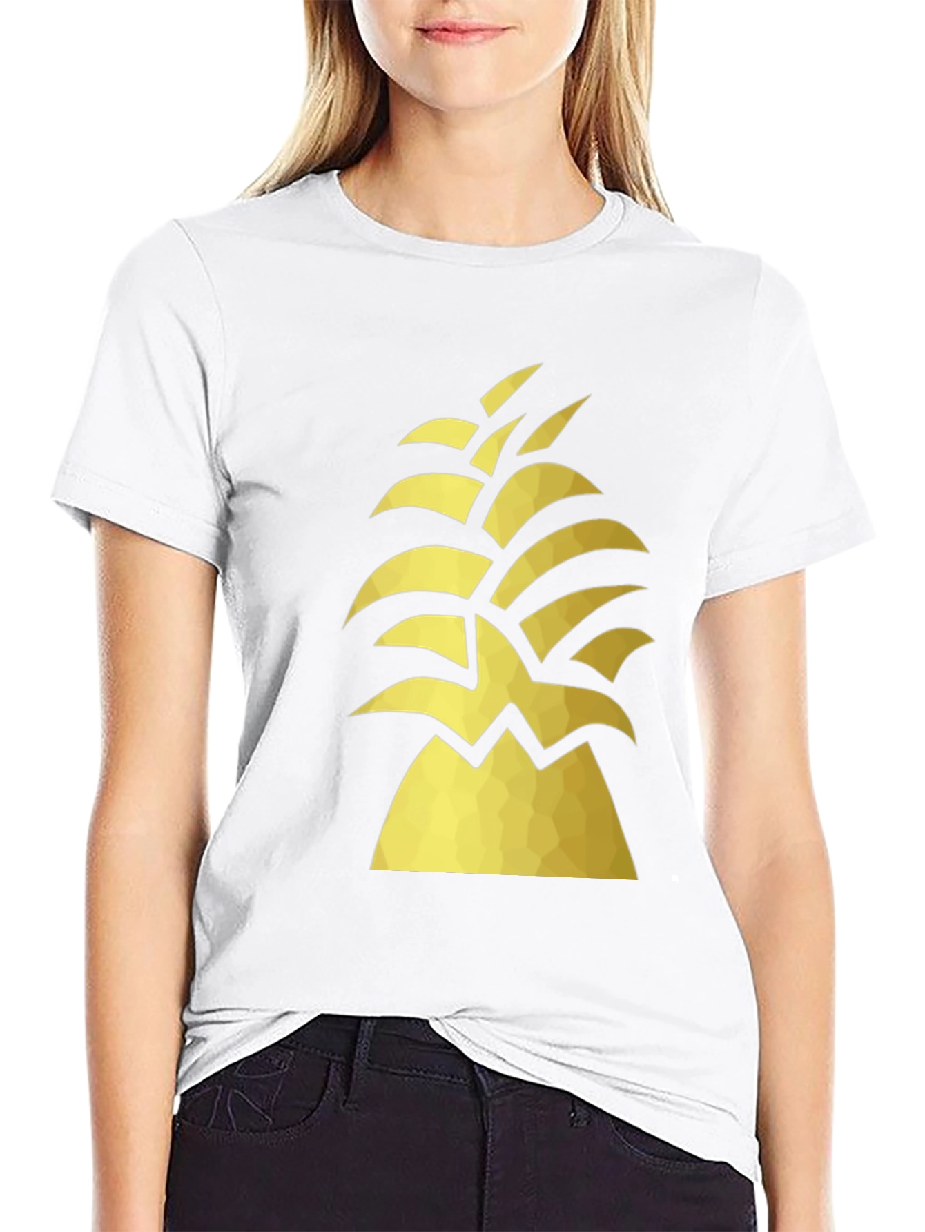 Geometric Pineapple Graphic Tee