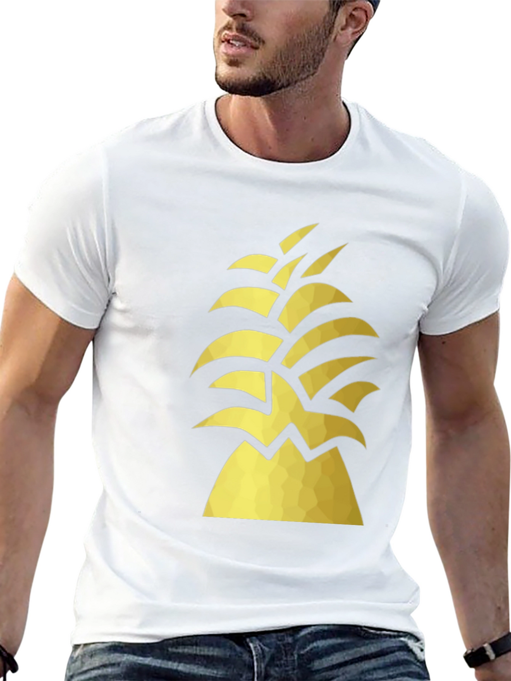 Geometric Pineapple Graphic Tee