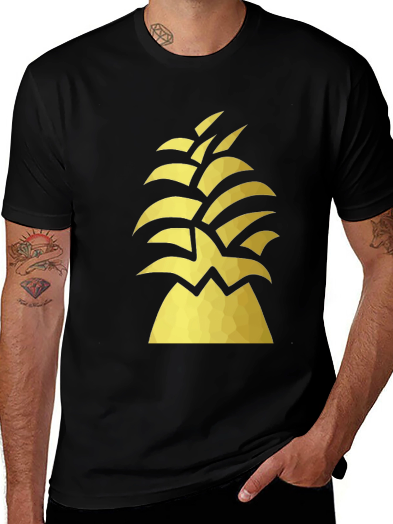 Geometric Pineapple Graphic Tee