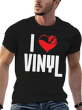 I Love Vinyl Graphic Tee - Music Lover T-Shirt