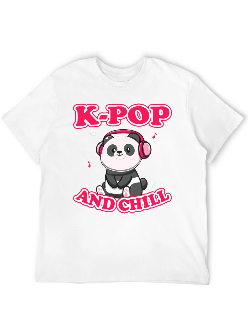 K-Pop and Chill Panda Graphic Tee