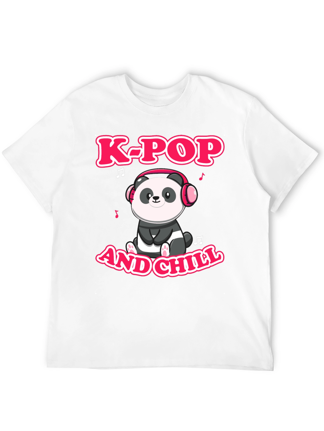 K-Pop and Chill Panda Graphic Tee