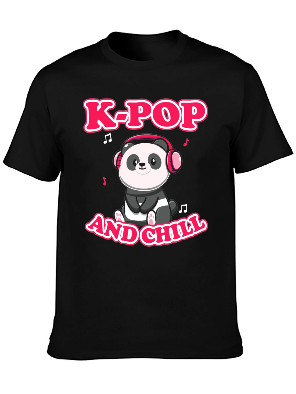 K-Pop and Chill Panda Graphic Tee