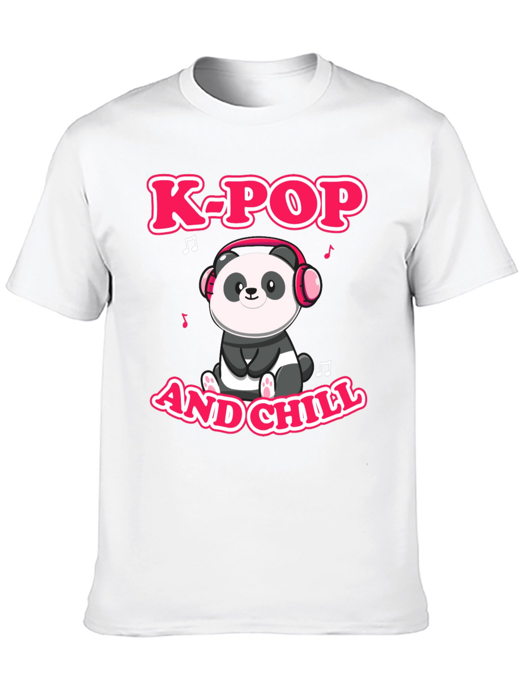 K-Pop and Chill Panda Graphic Tee