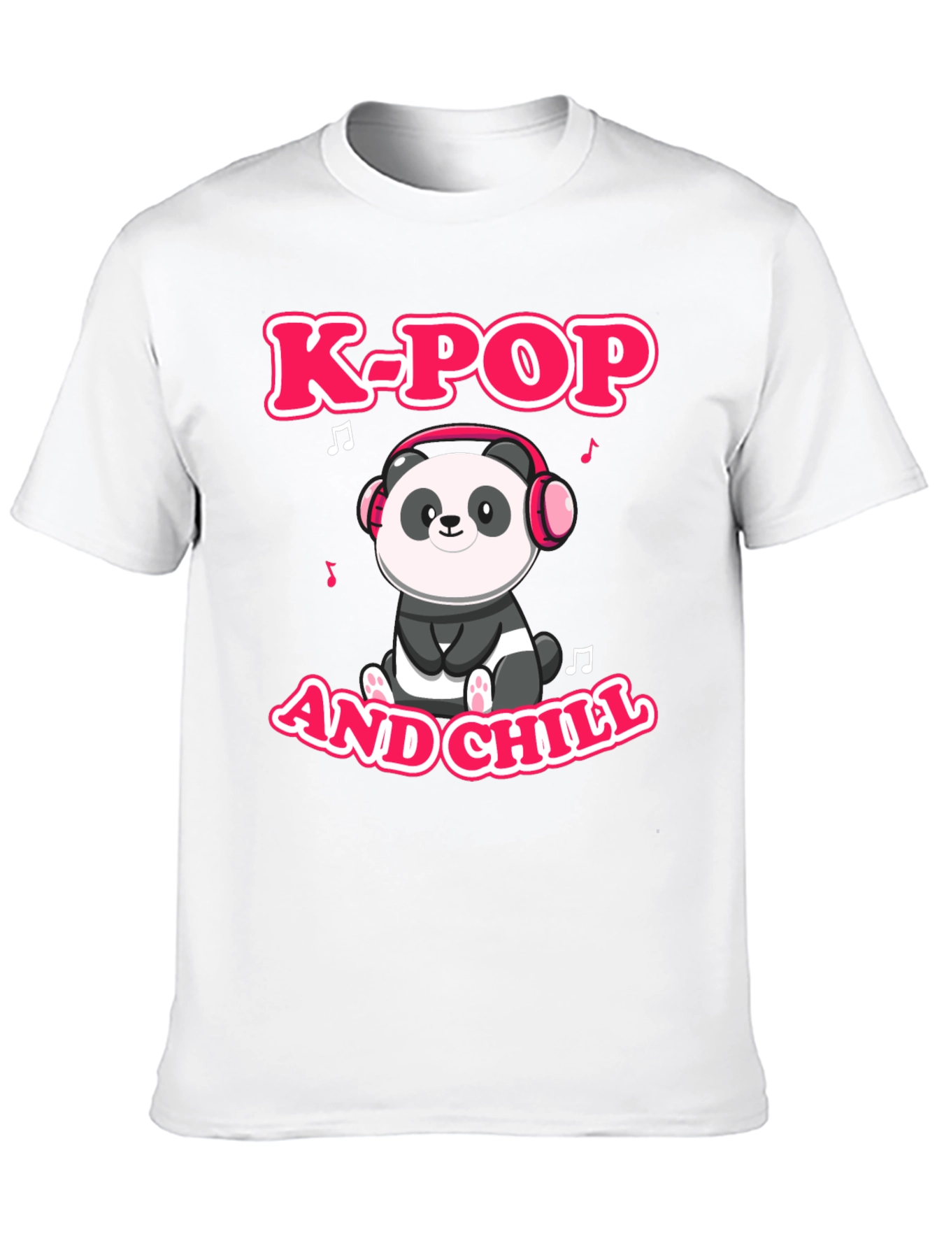 K-Pop and Chill Panda Graphic Tee