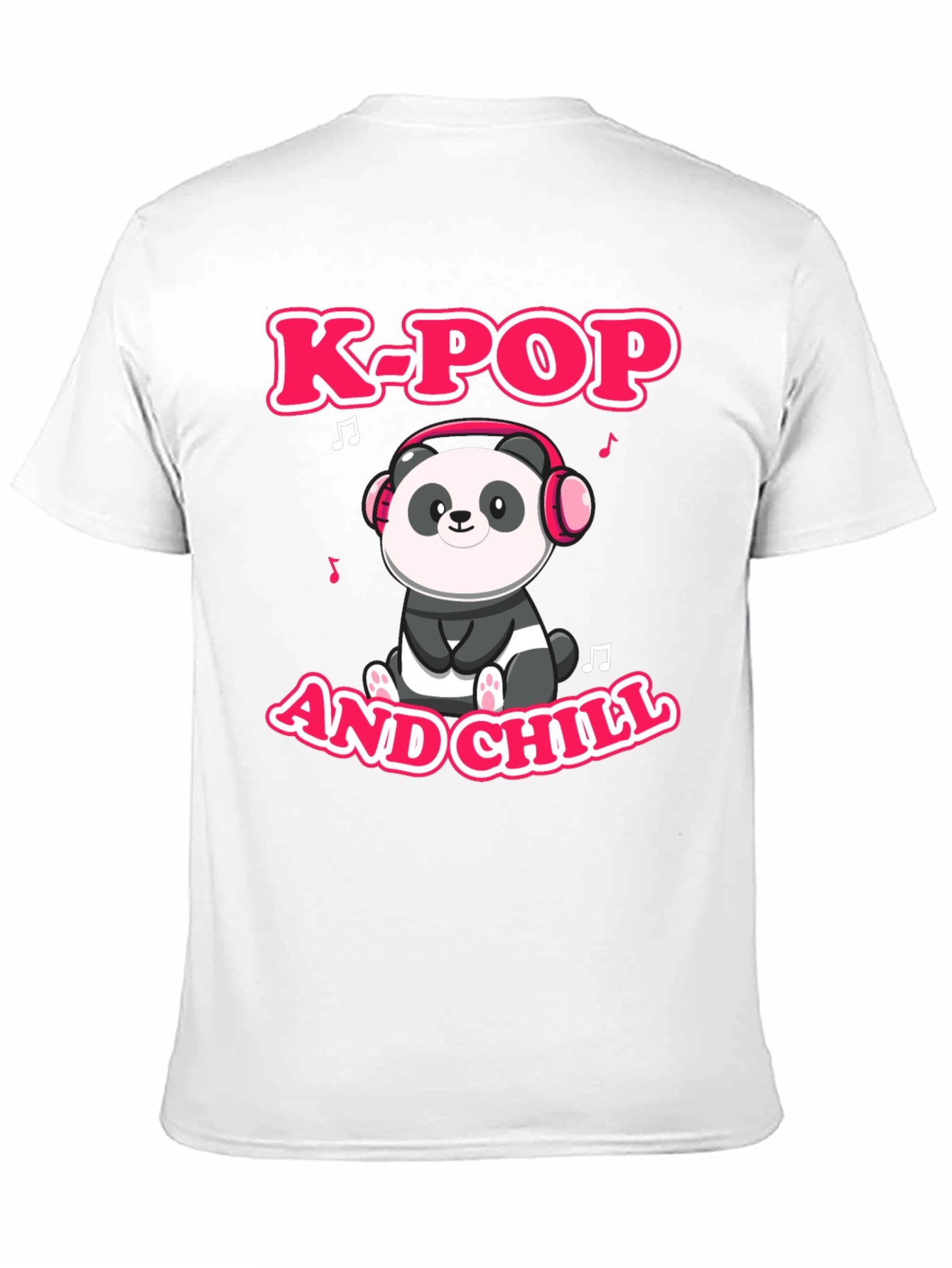 K-Pop and Chill Panda Graphic Tee