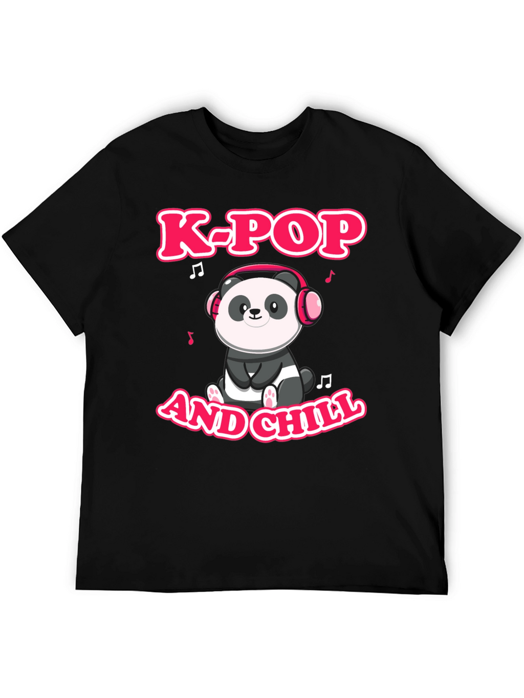 K-Pop and Chill Panda Graphic Tee