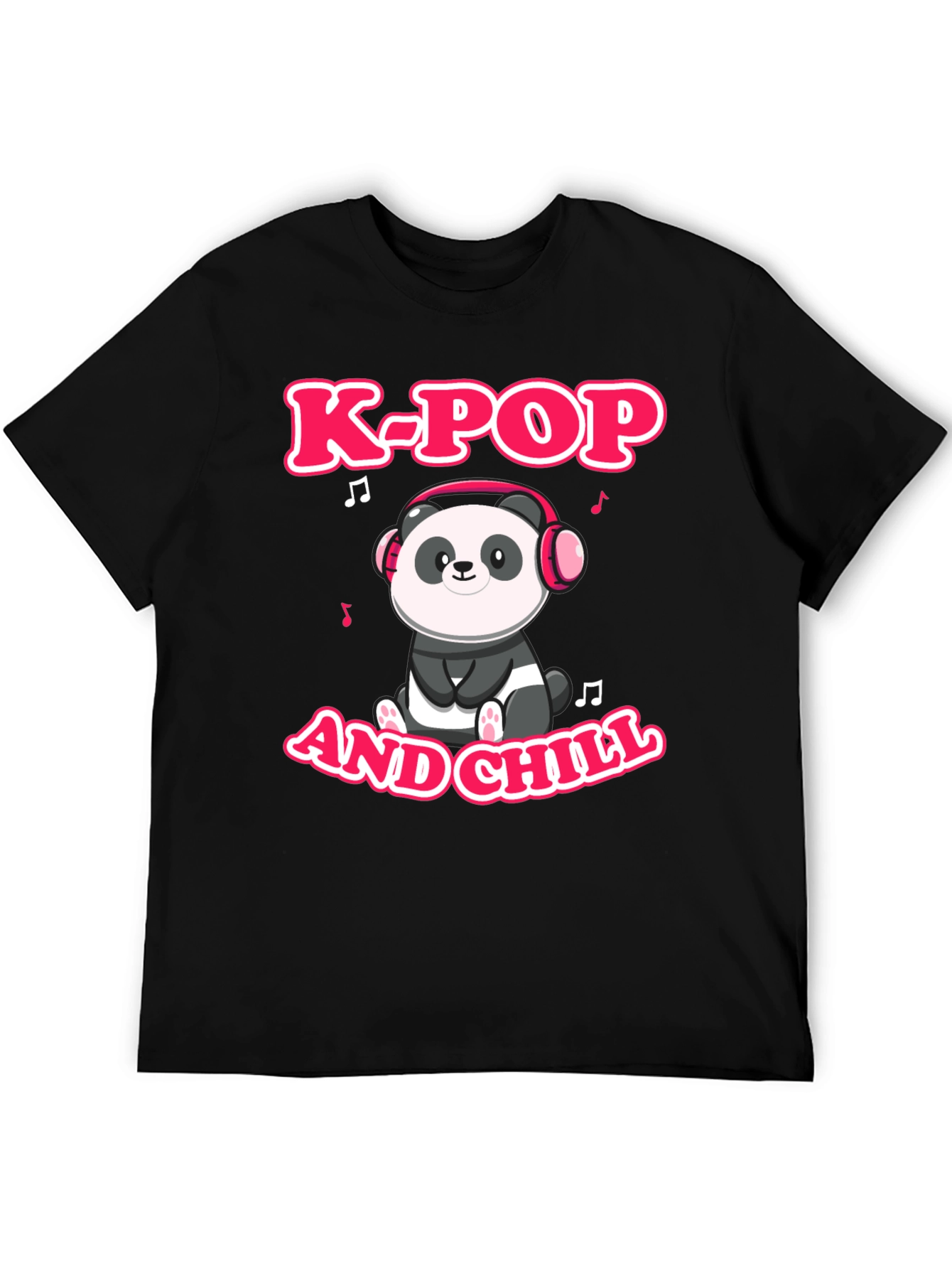 K-Pop and Chill Panda Graphic Tee