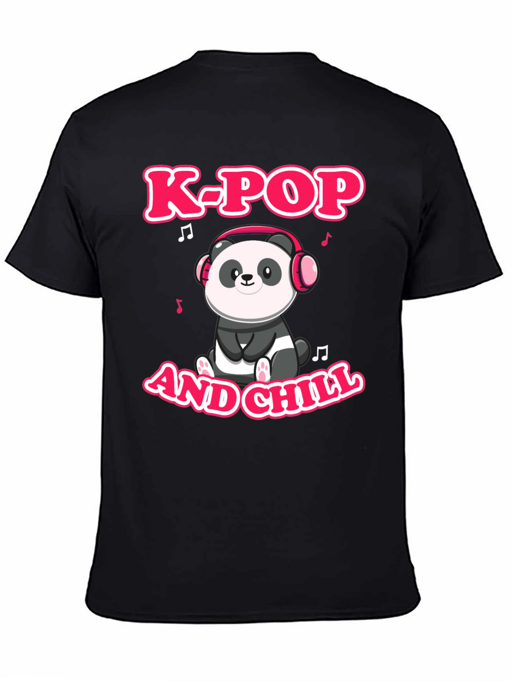K-Pop and Chill Panda Graphic Tee