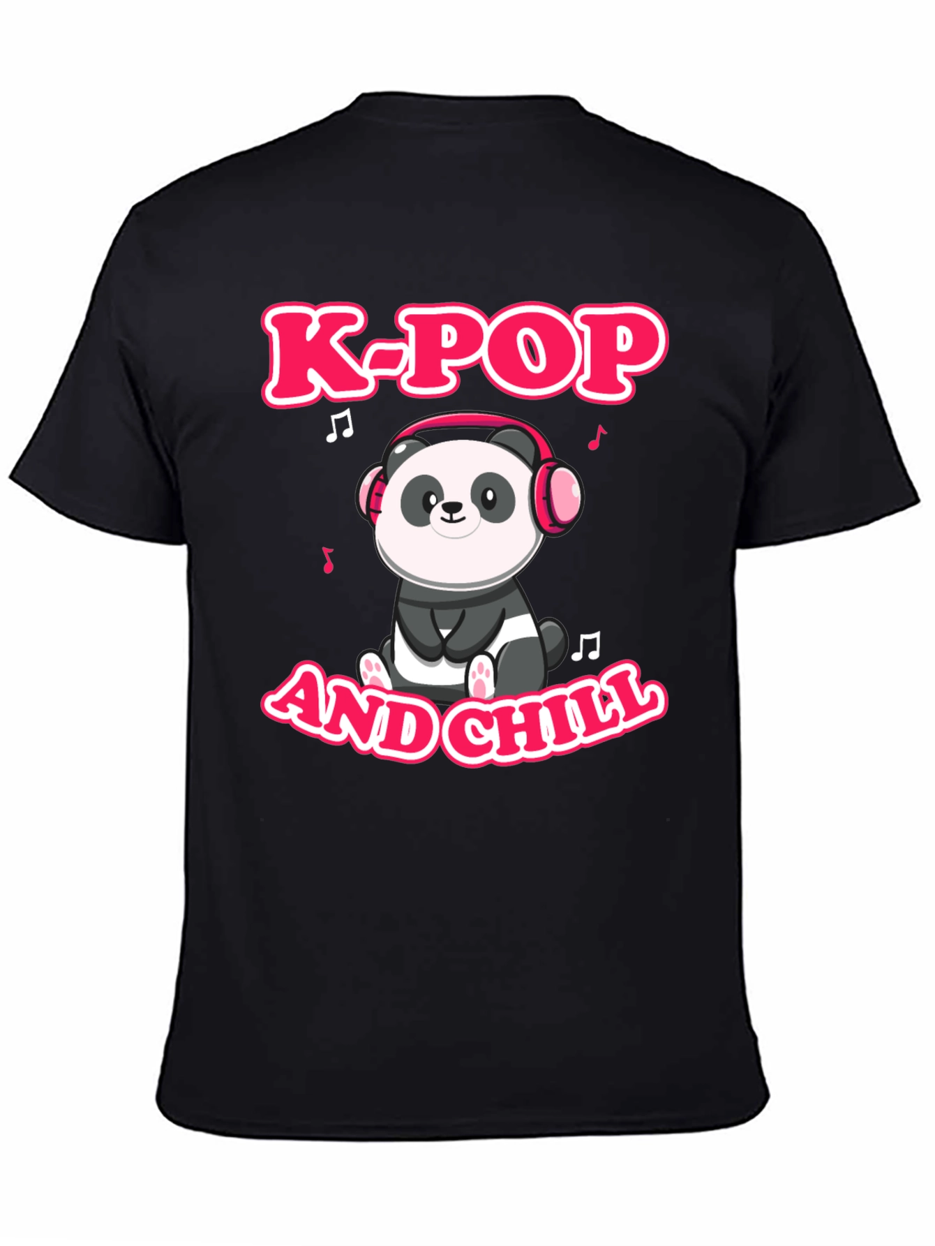 K-Pop and Chill Panda Graphic Tee