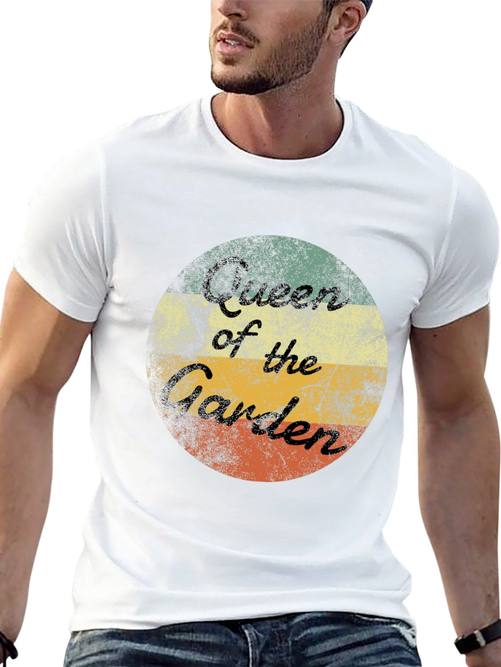 Queen of the Garden Retro T-Shirt - Gardening Tee