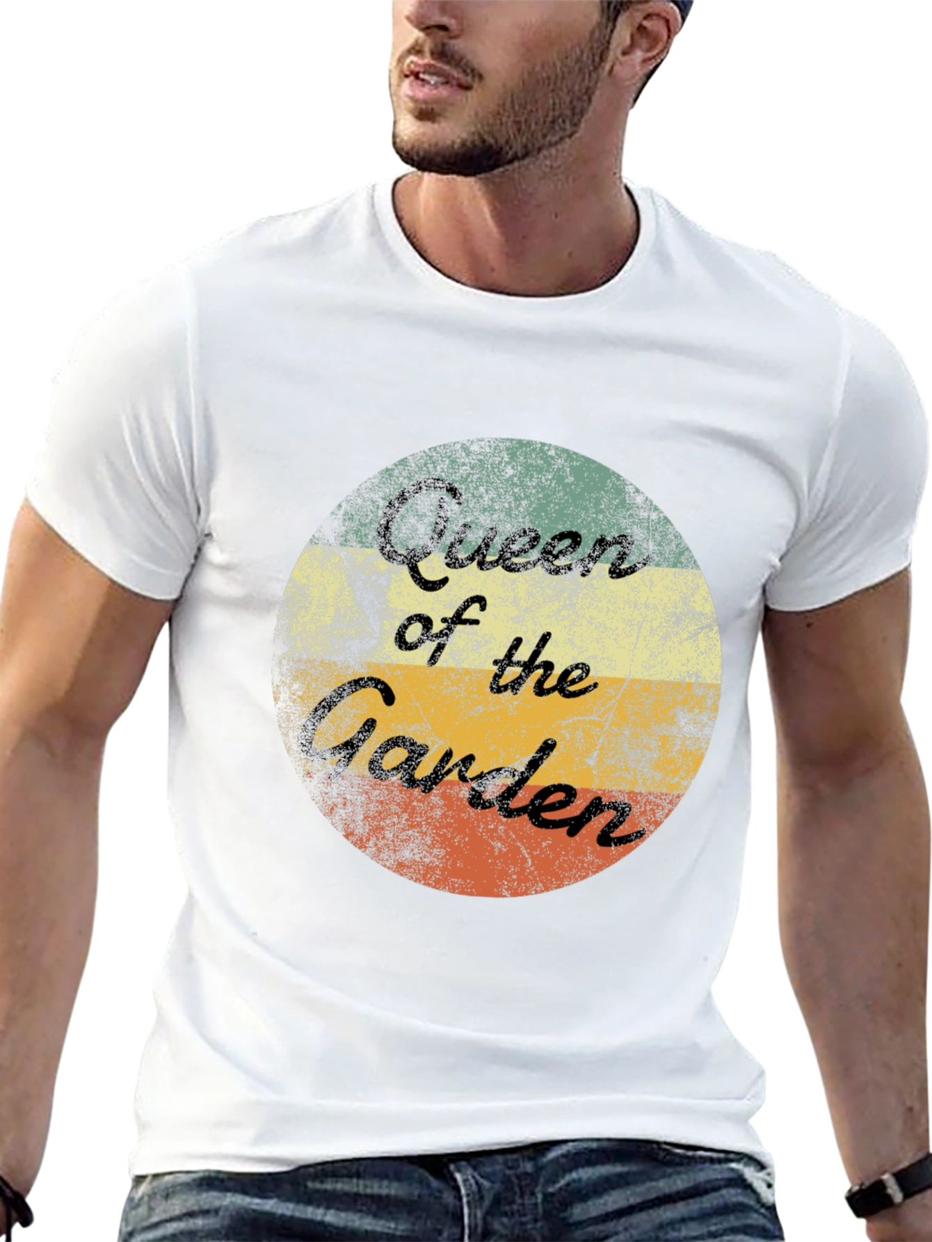 Queen of the Garden Retro T-Shirt - Gardening Tee