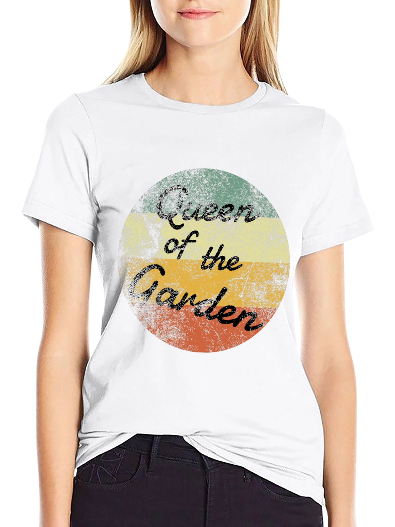 Queen of the Garden Retro T-Shirt - Gardening Tee
