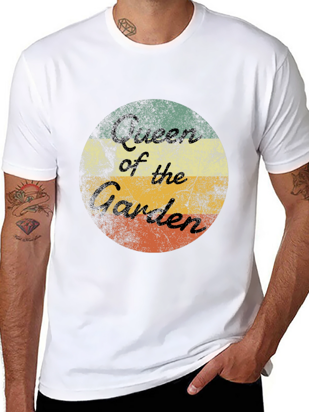 Queen of the Garden Retro T-Shirt - Gardening Tee