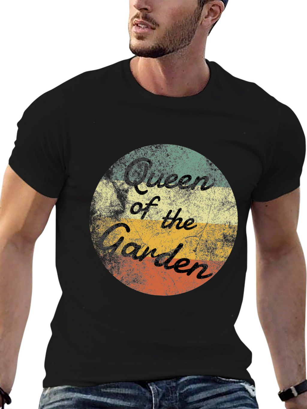 Queen of the Garden Retro T-Shirt - Gardening Tee